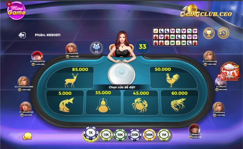 Giới thiệu về bầu cua Choang Club