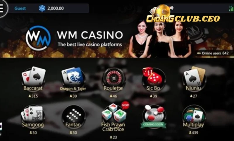 Những tựa game casino nổi bật 